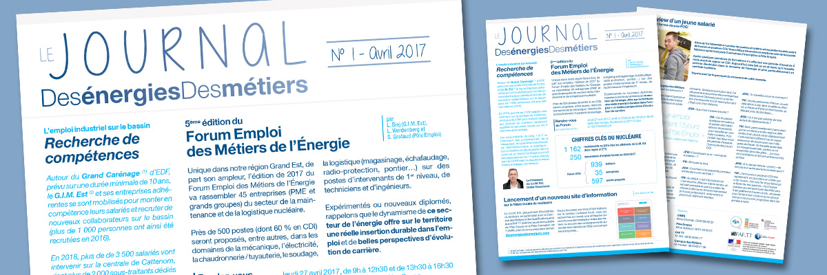 Le Journal "Des énergies, des Métiers" #1