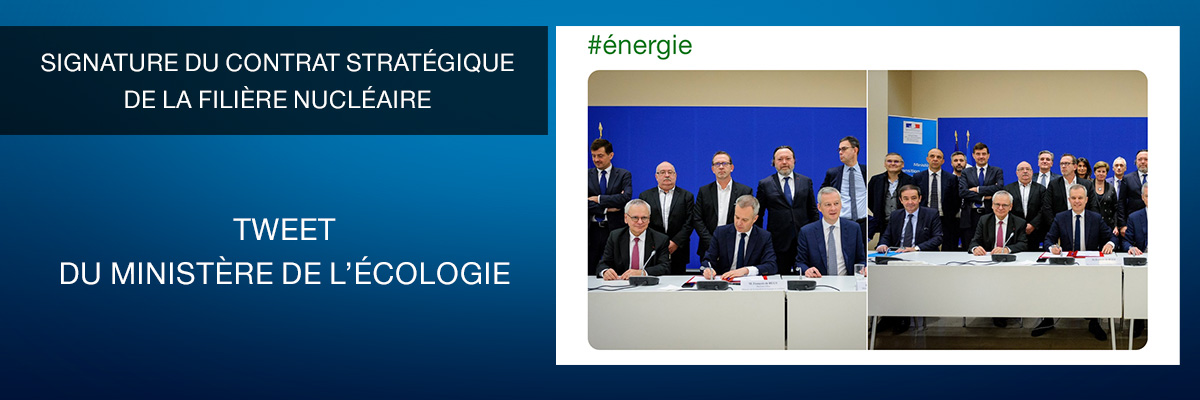 Signature du Contrat stratégique de la filière nucléaire à Paris